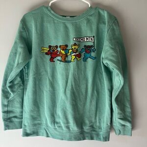 Grateful Dead Okemo Mountain Kids Graphic Sweatshirt Youth XL